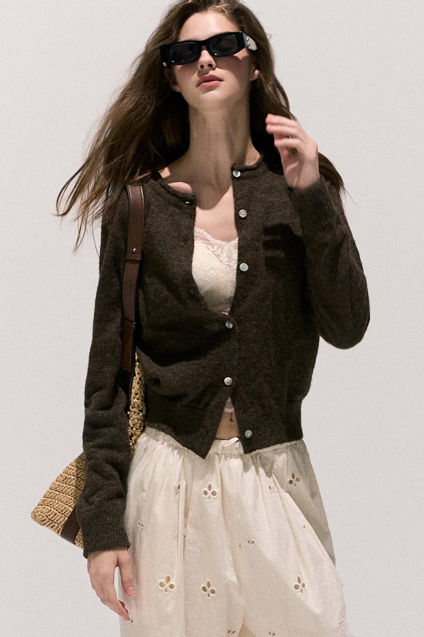 Vintage Wool Crewneck Cardigan