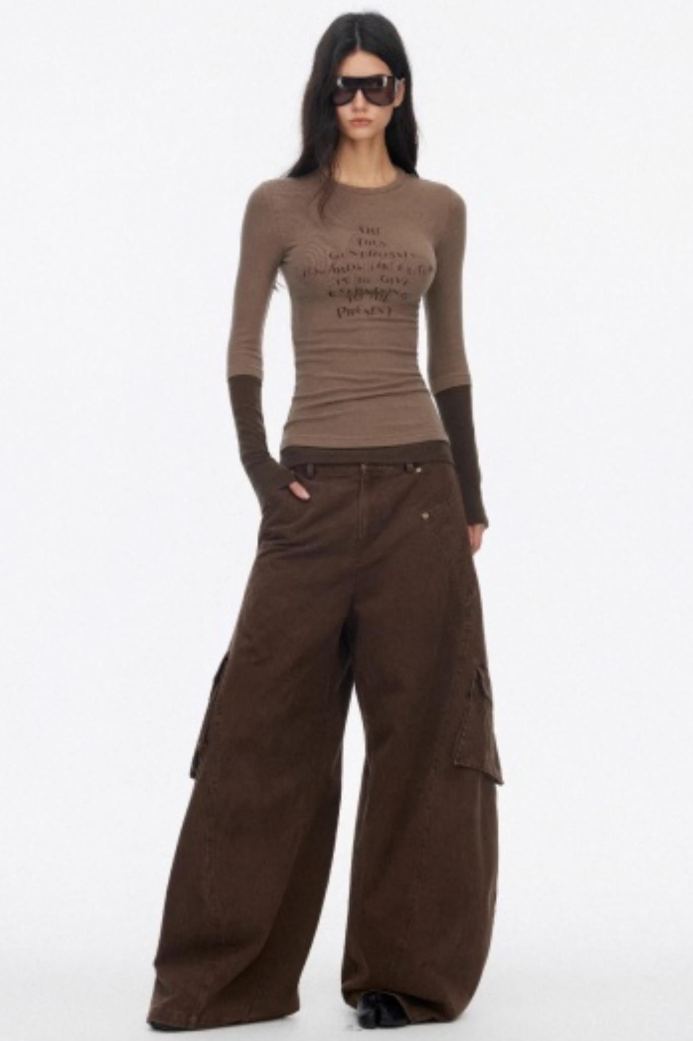 Layered Letter Print T-Shirt