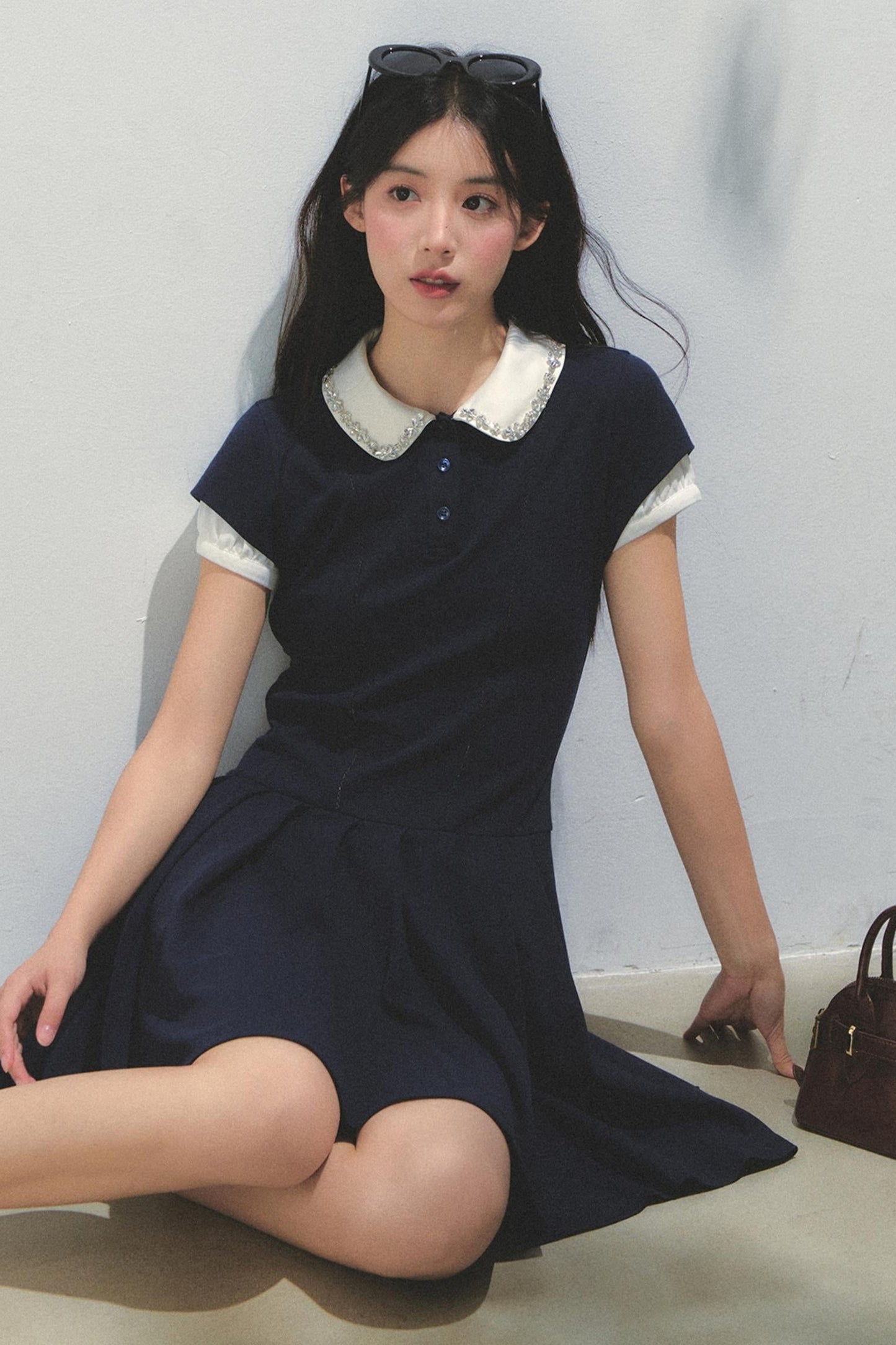 Pleated College Dress
