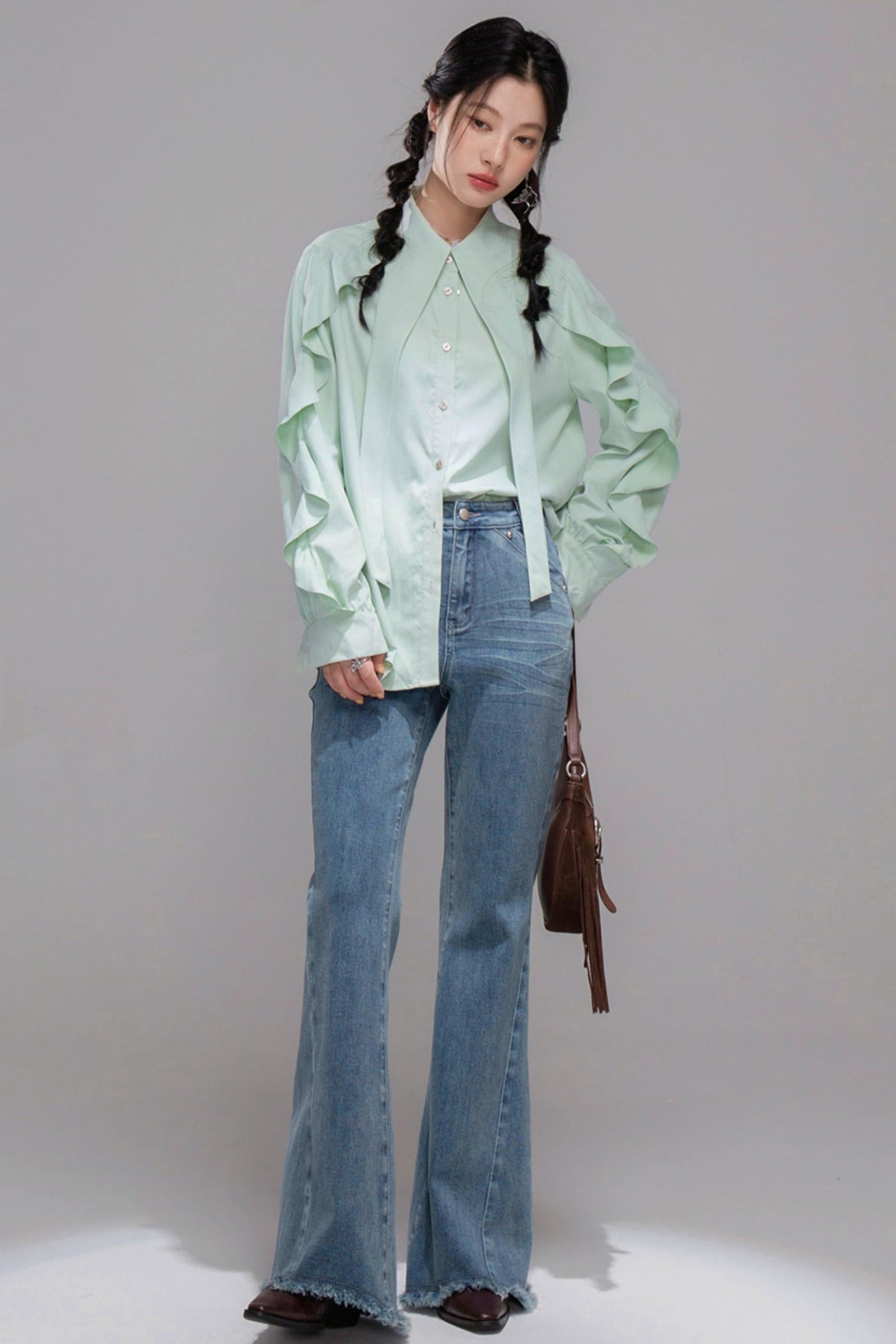 Shaping Blue Flared Jeans