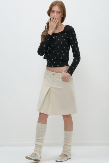 Whimsical Smile Tank & Cardigan Set