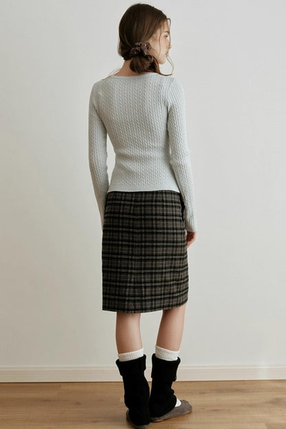 Gold Label Knitted Wool Blend Calf Socks