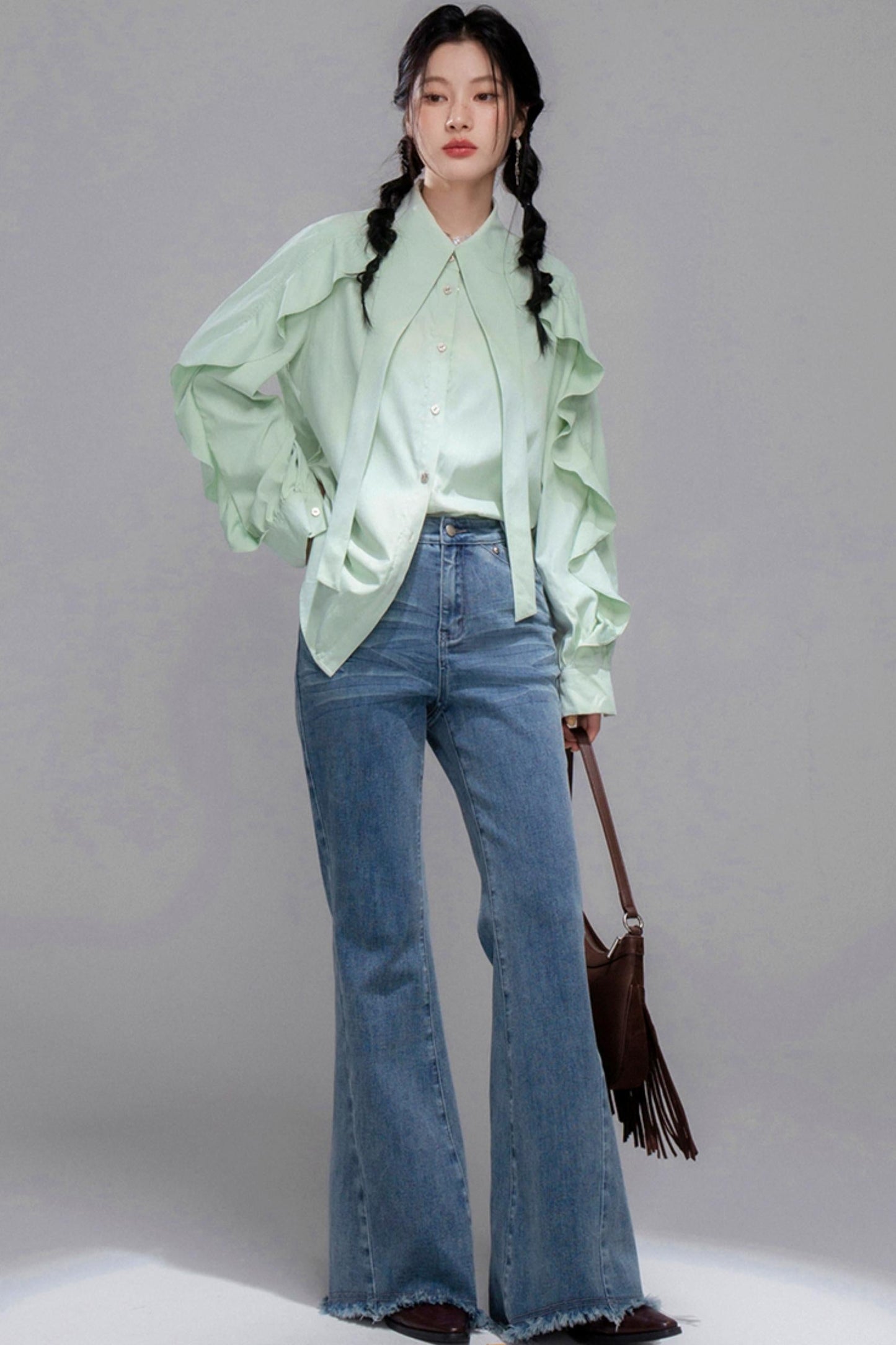 Shaping Blue Flared Jeans