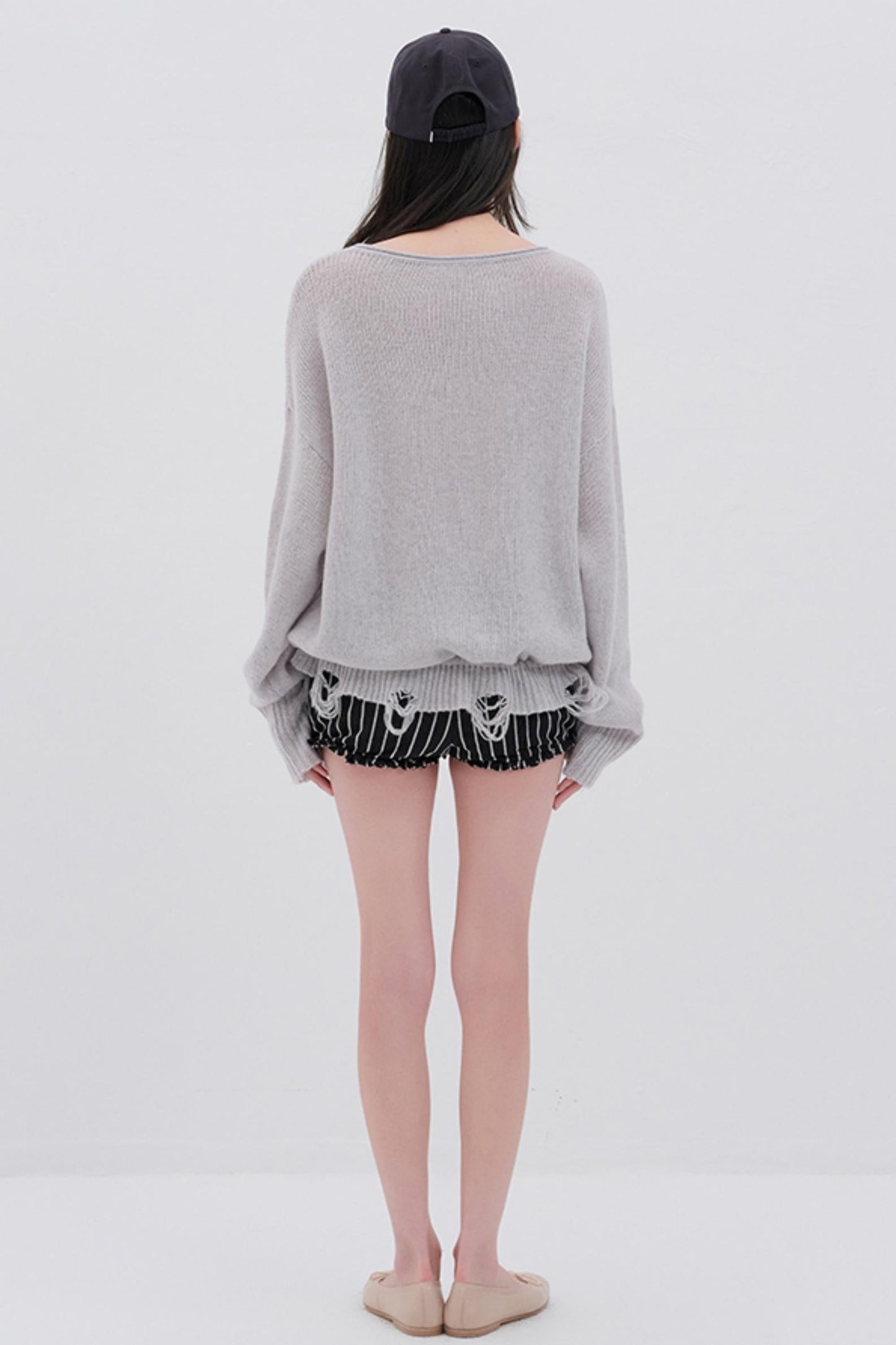 Glitter Wool Blend Knit Top
