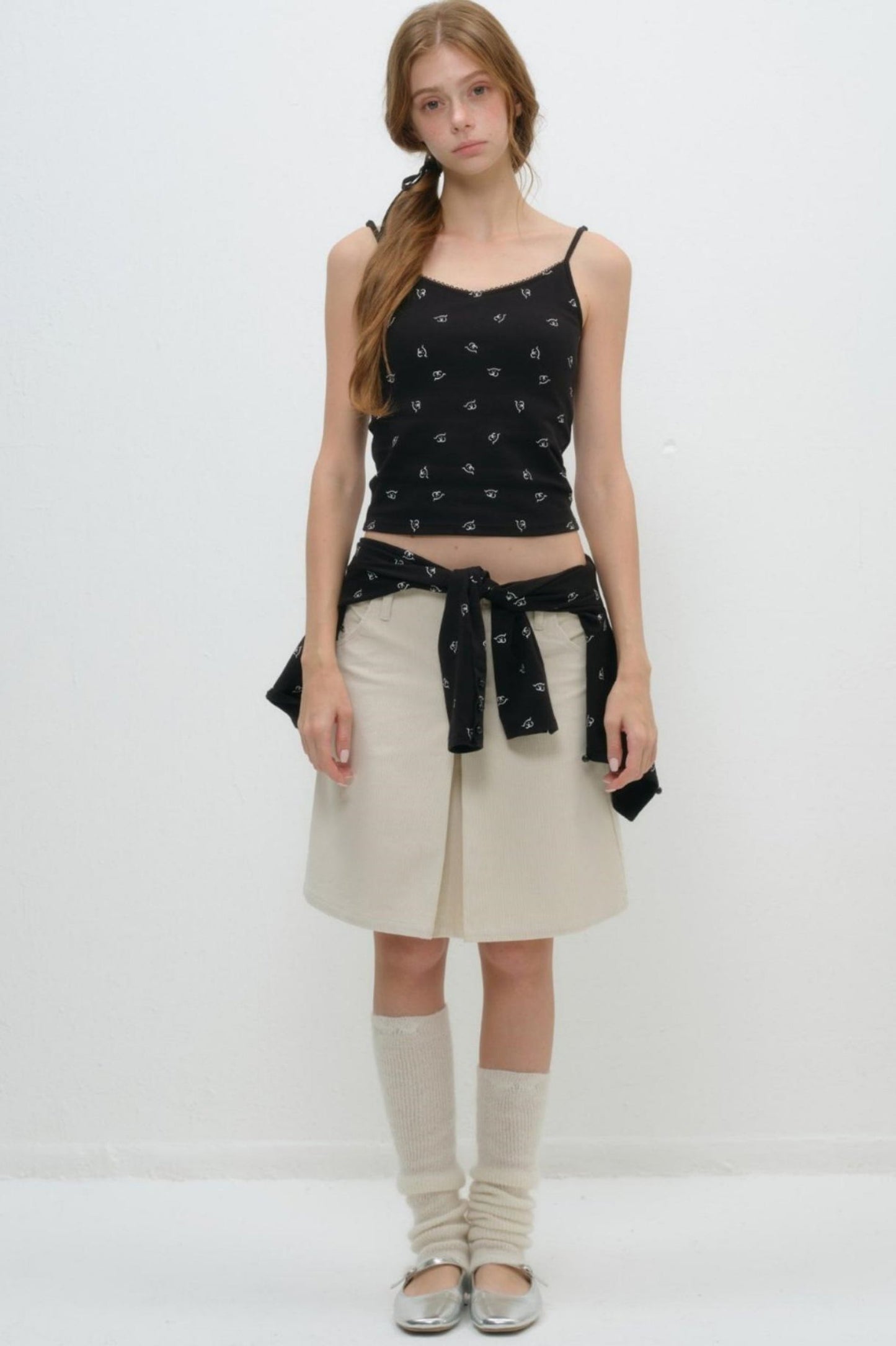 Whimsical Smile Tank & Cardigan Set