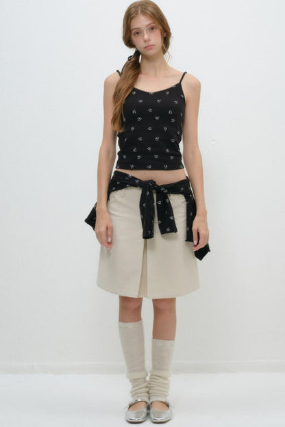 Whimsical Smile Tank & Cardigan Set