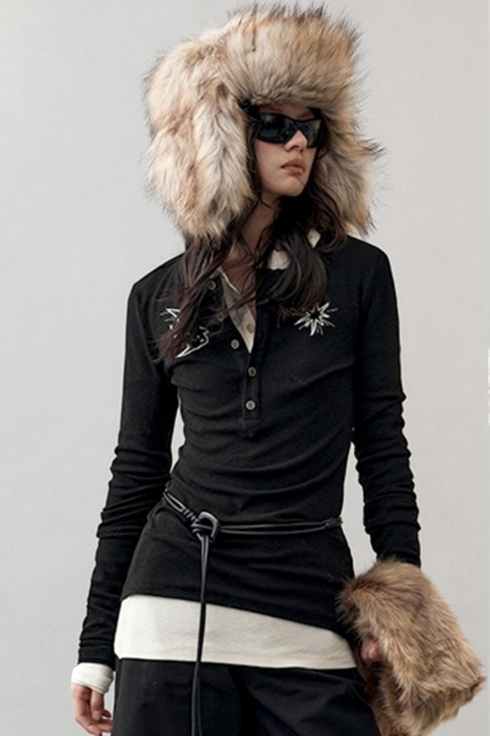 Feather Shadow Stars Slim T-Shirt