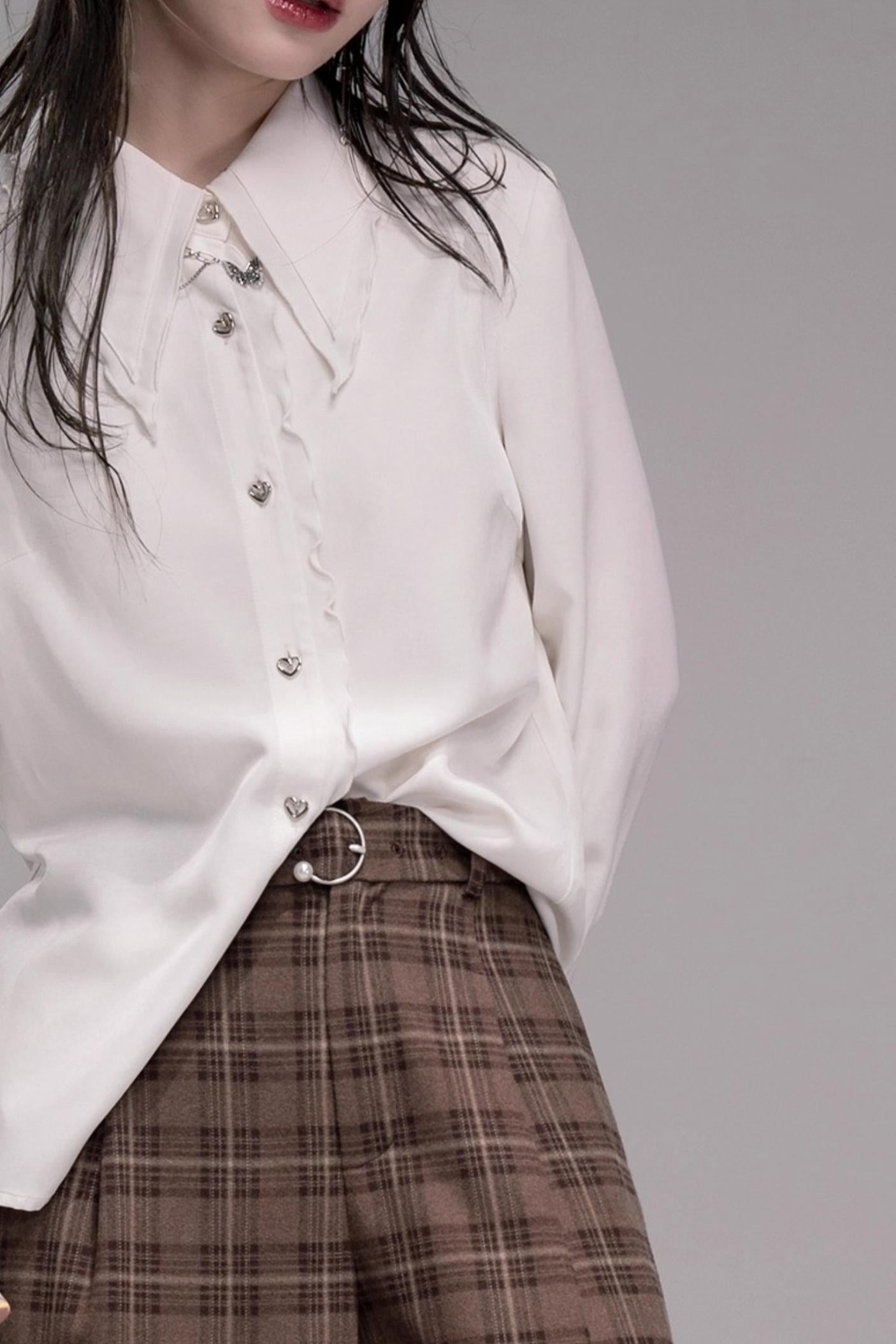 Mocha Brown Wide-leg Slacks