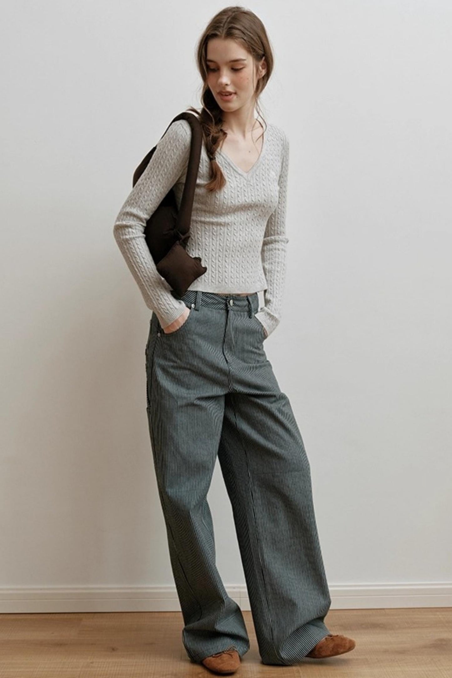 Velvet Twist Knitted Top