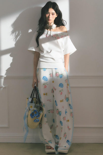 Dream Lace Wide-Leg Pants