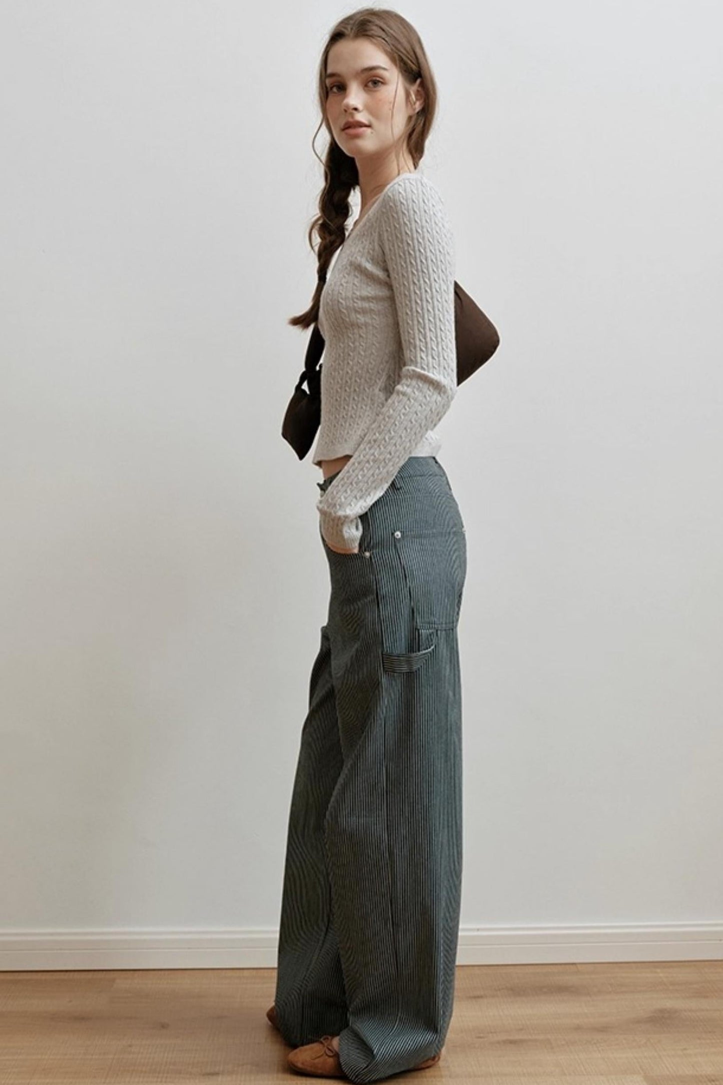 Velvet Twist Knitted Top