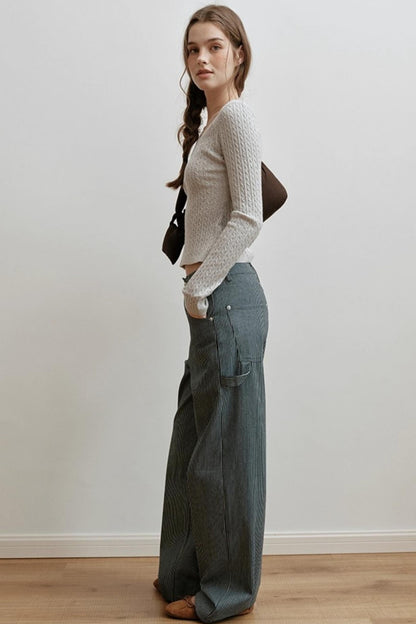 Velvet Twist Knitted Top