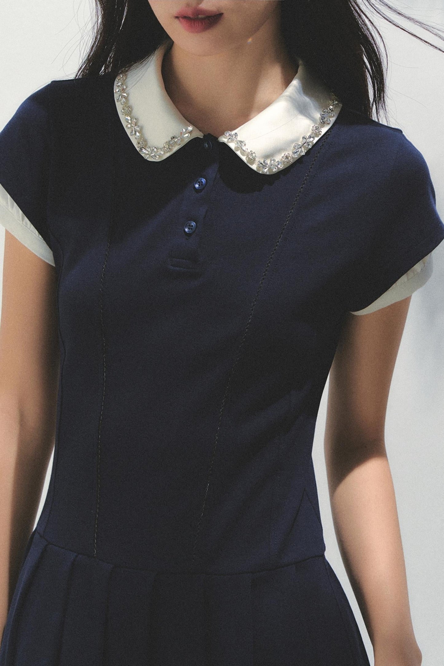 Pleated College Dress