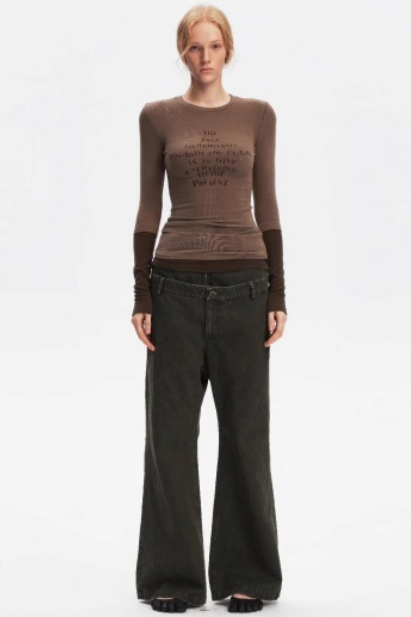 Layered Letter Print T-Shirt