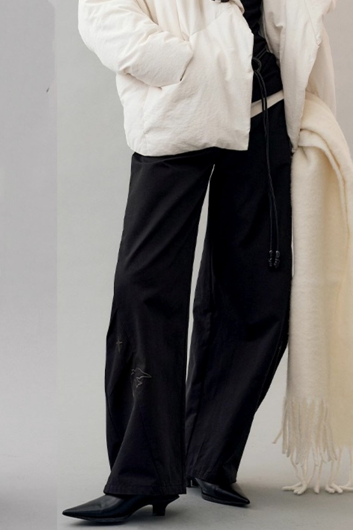 Star Bird Embroidered Loose Pants