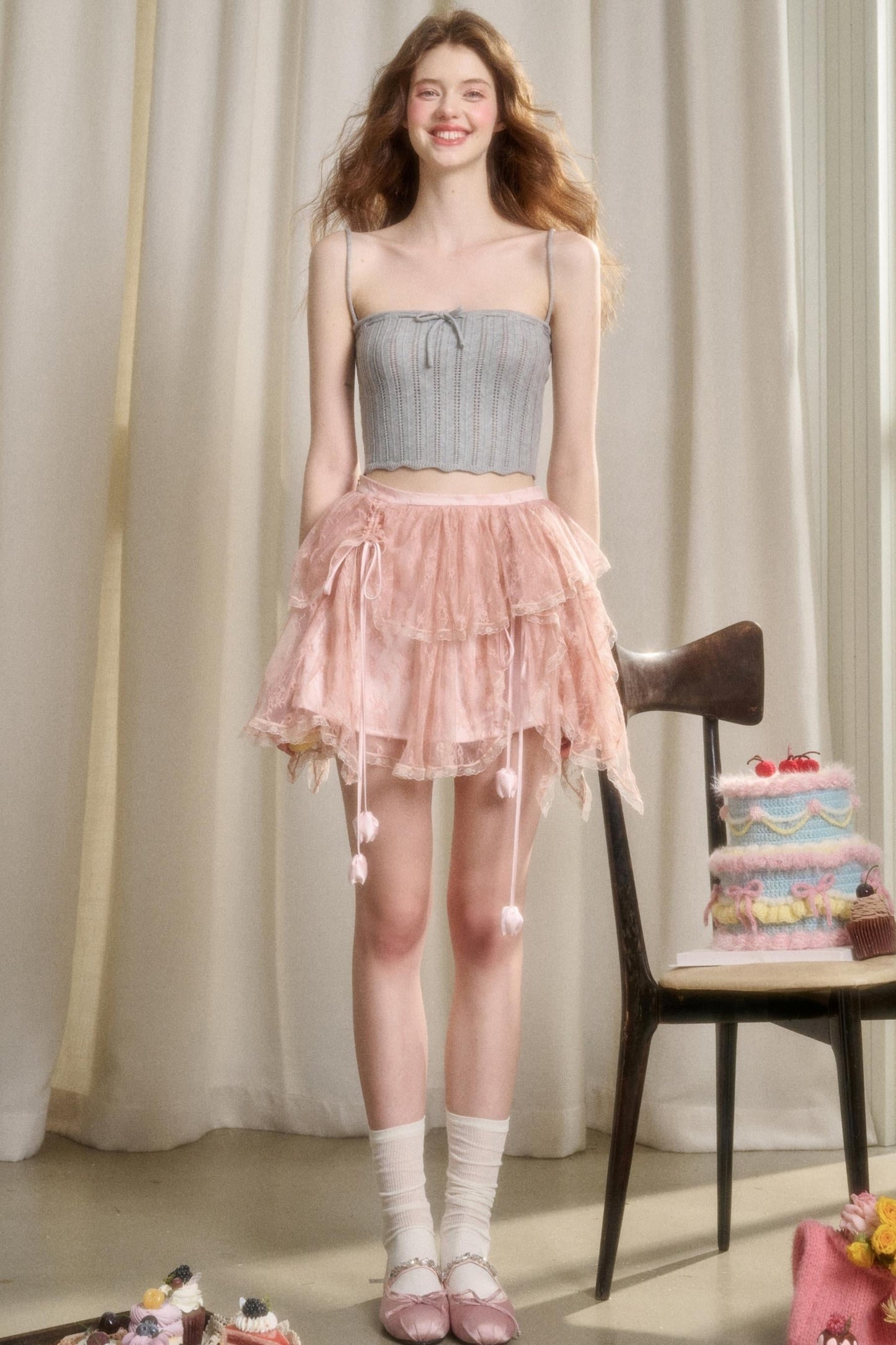 Galaxy Lace Bustier Skirt