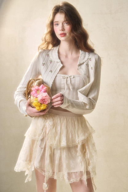 Galaxy Lace Bustier Skirt