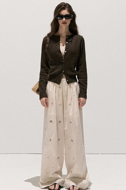 Vintage Wool Crewneck Cardigan