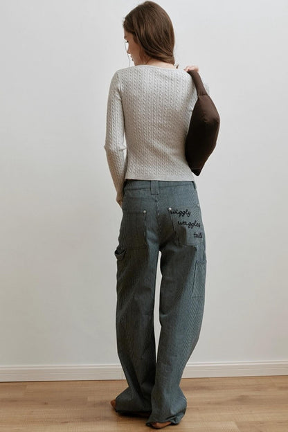 Velvet Twist Knitted Top