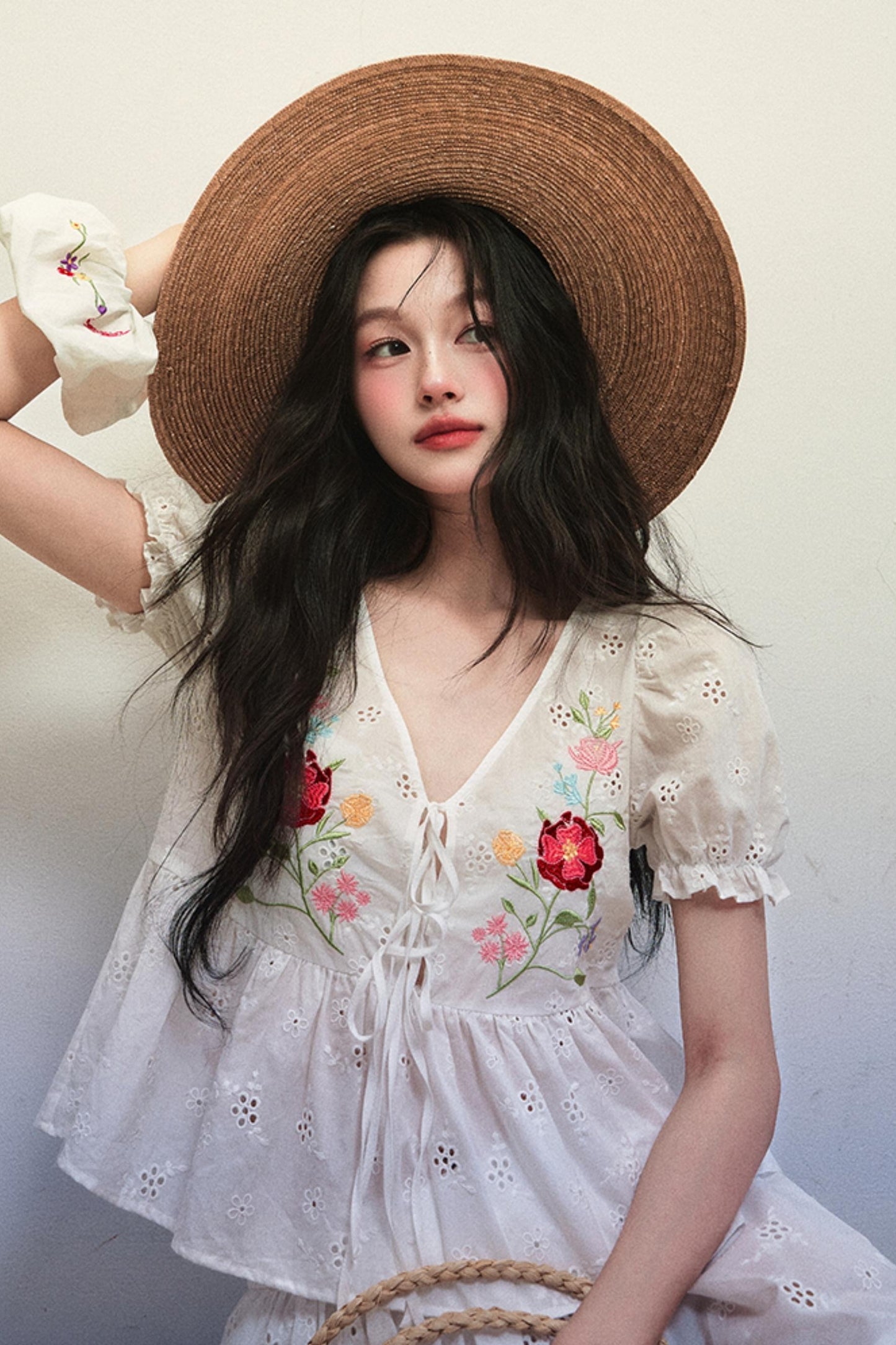 Summer Lace Top Skirt Set-Up