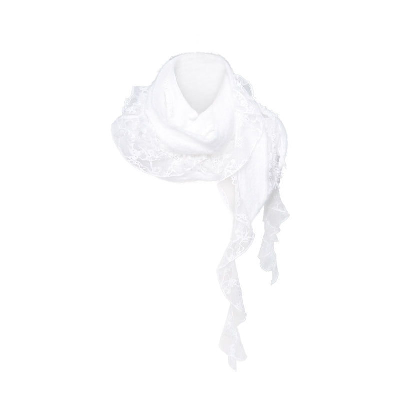 Irregular Lace Design Scarf