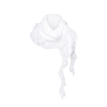 Irregular Lace Design Scarf