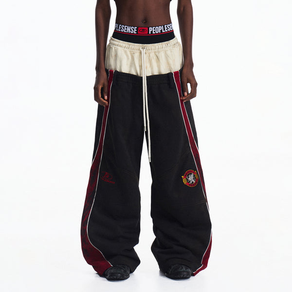 Sense Distressed Wide-Leg Pants