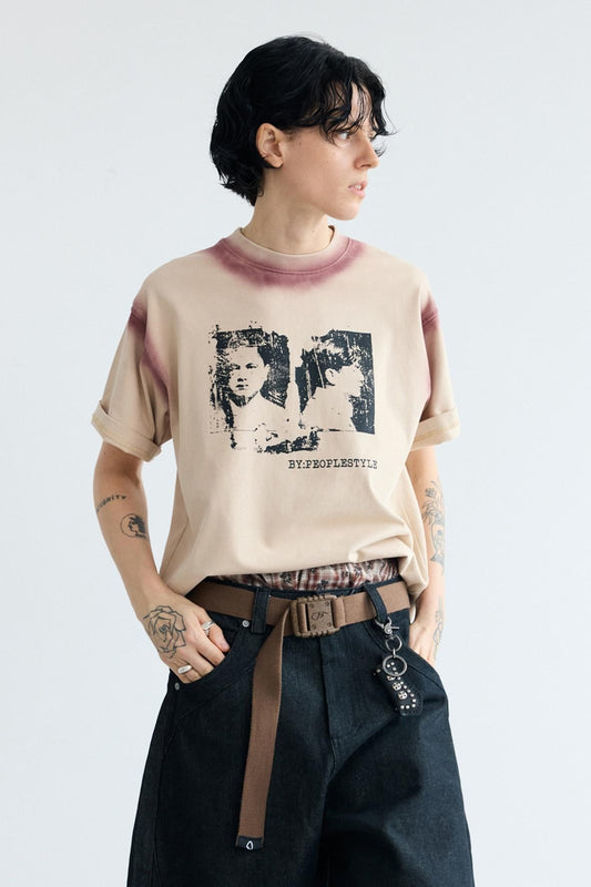 Vintage Color Block Tee