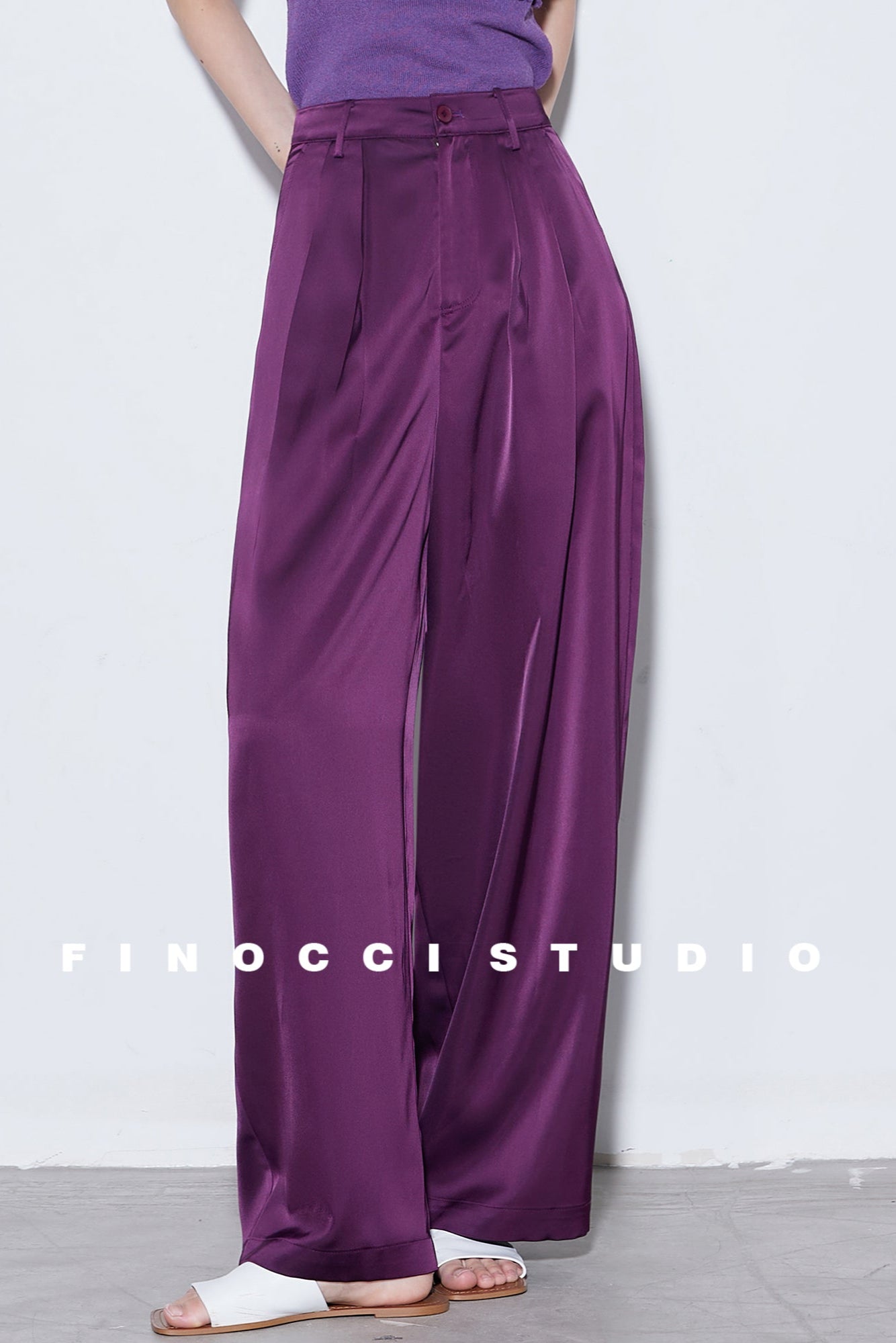 Breeze Pleat Wide-Leg Pants