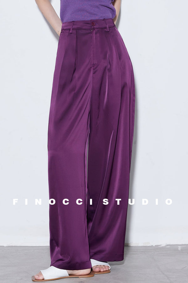 Breeze Pleat Wide-Leg Pants