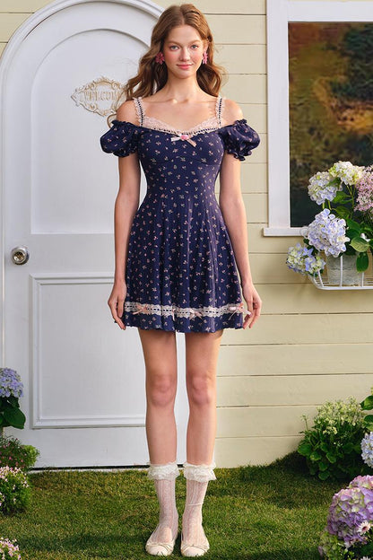 Lavender Halter Mini Dress