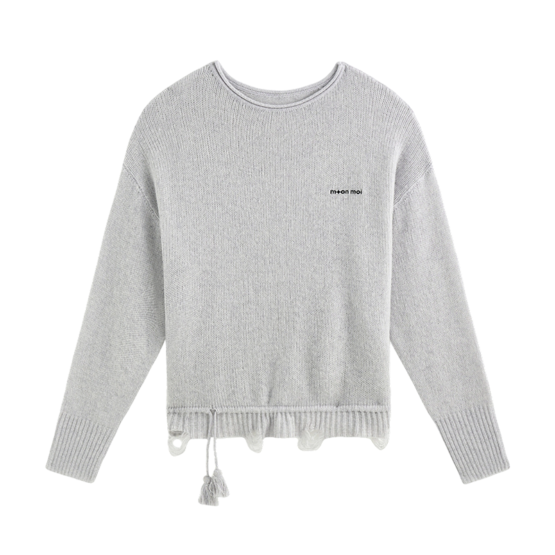 Glitter Wool Blend Knit Top