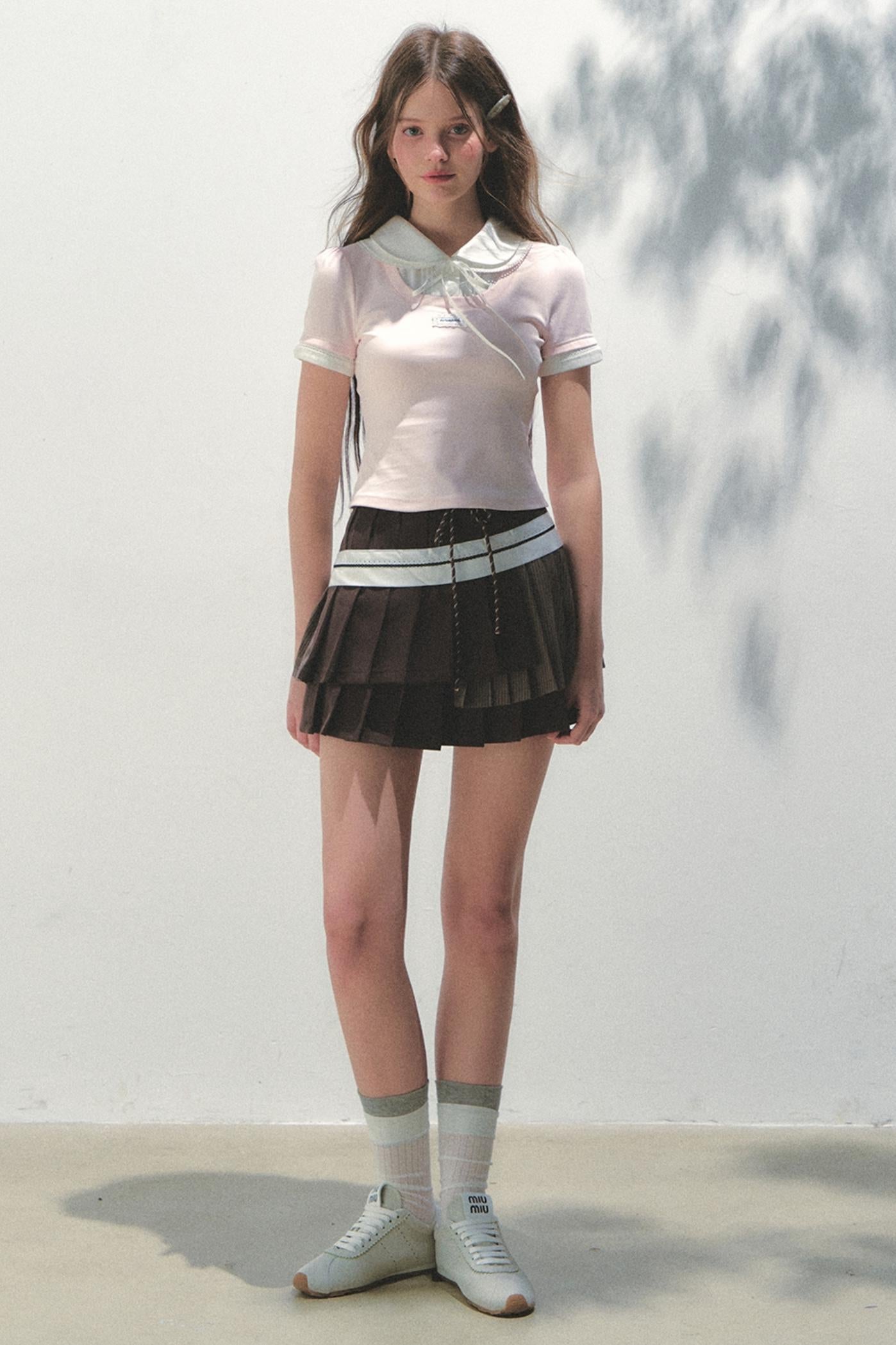 Casual Patchwork Knit Tee