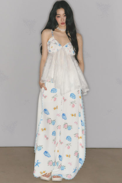 Dream Lace Wide-Leg Pants