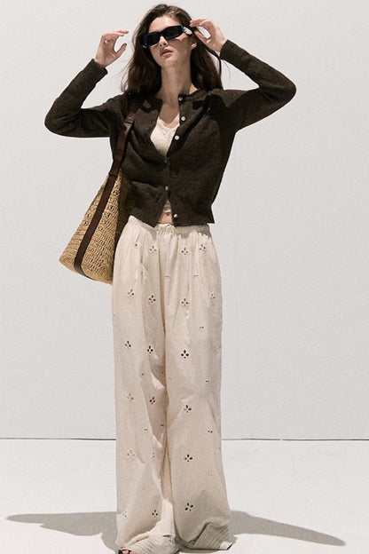 Vintage Wool Crewneck Cardigan