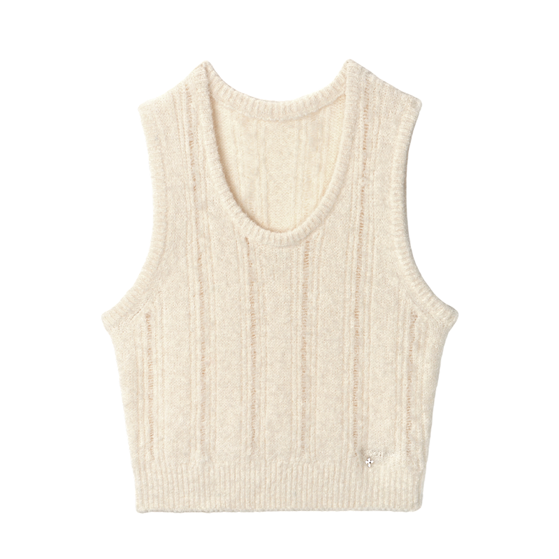 Luxury U-Neck Wool Top