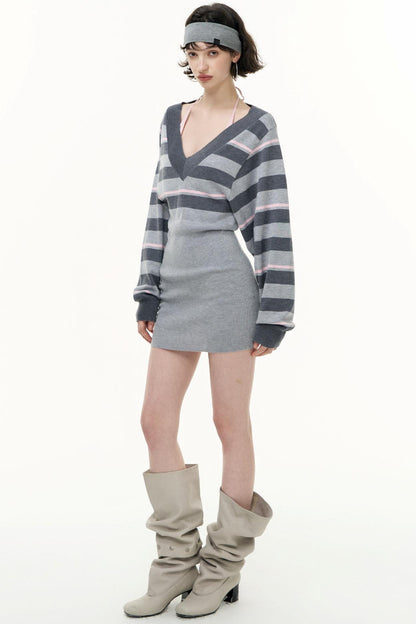 Striped Slim Dress