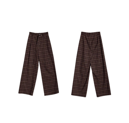 Mocha Brown Wide-leg Slacks