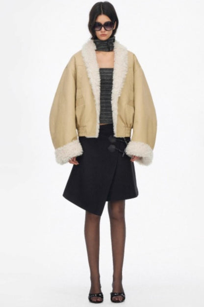 Low-Waist Toggle Skirt