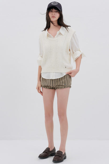 Soft Fleece Striped Pants