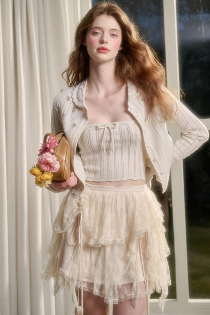 Galaxy Lace Bustier Skirt