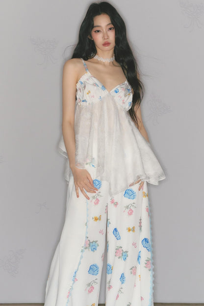 Dream Lace Wide-Leg Pants