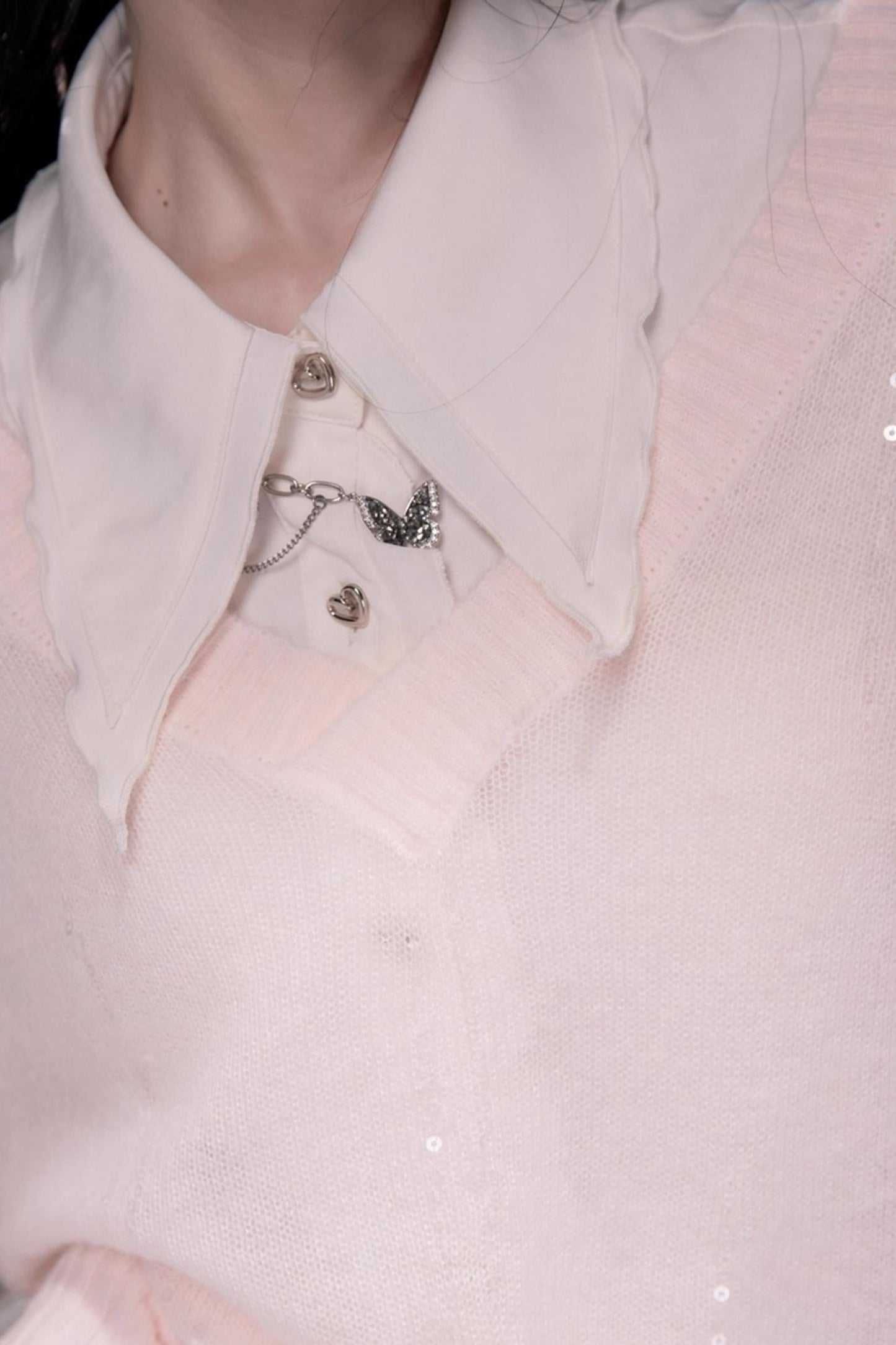 Sweet Lace Collar Shirt