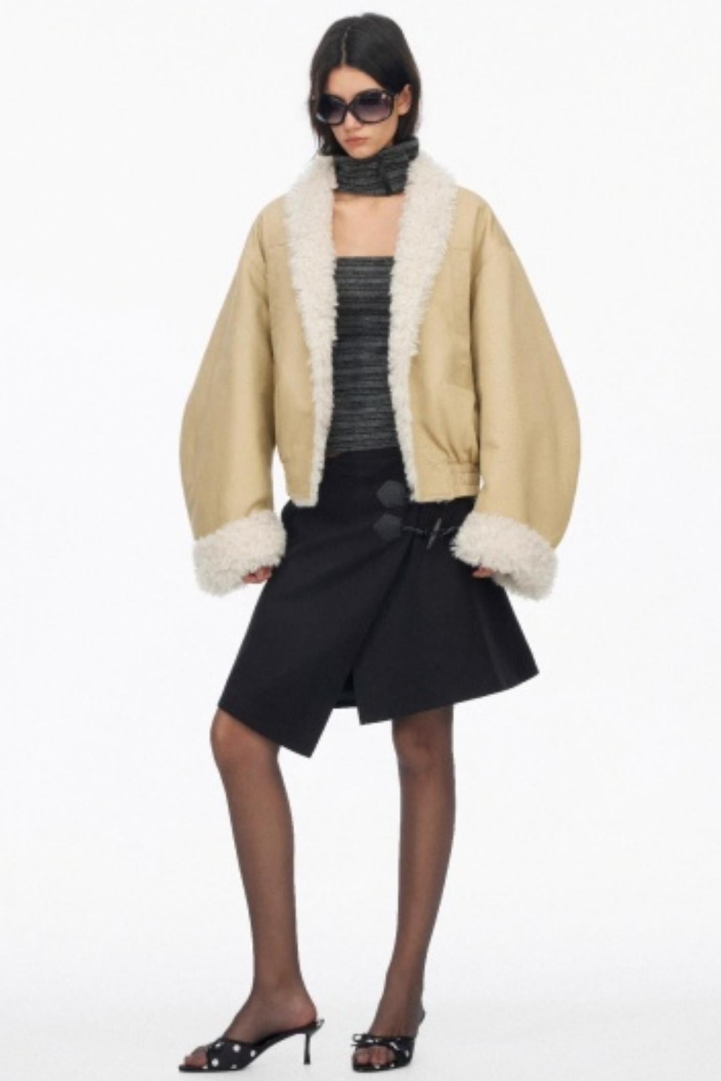 Low-Waist Toggle Skirt