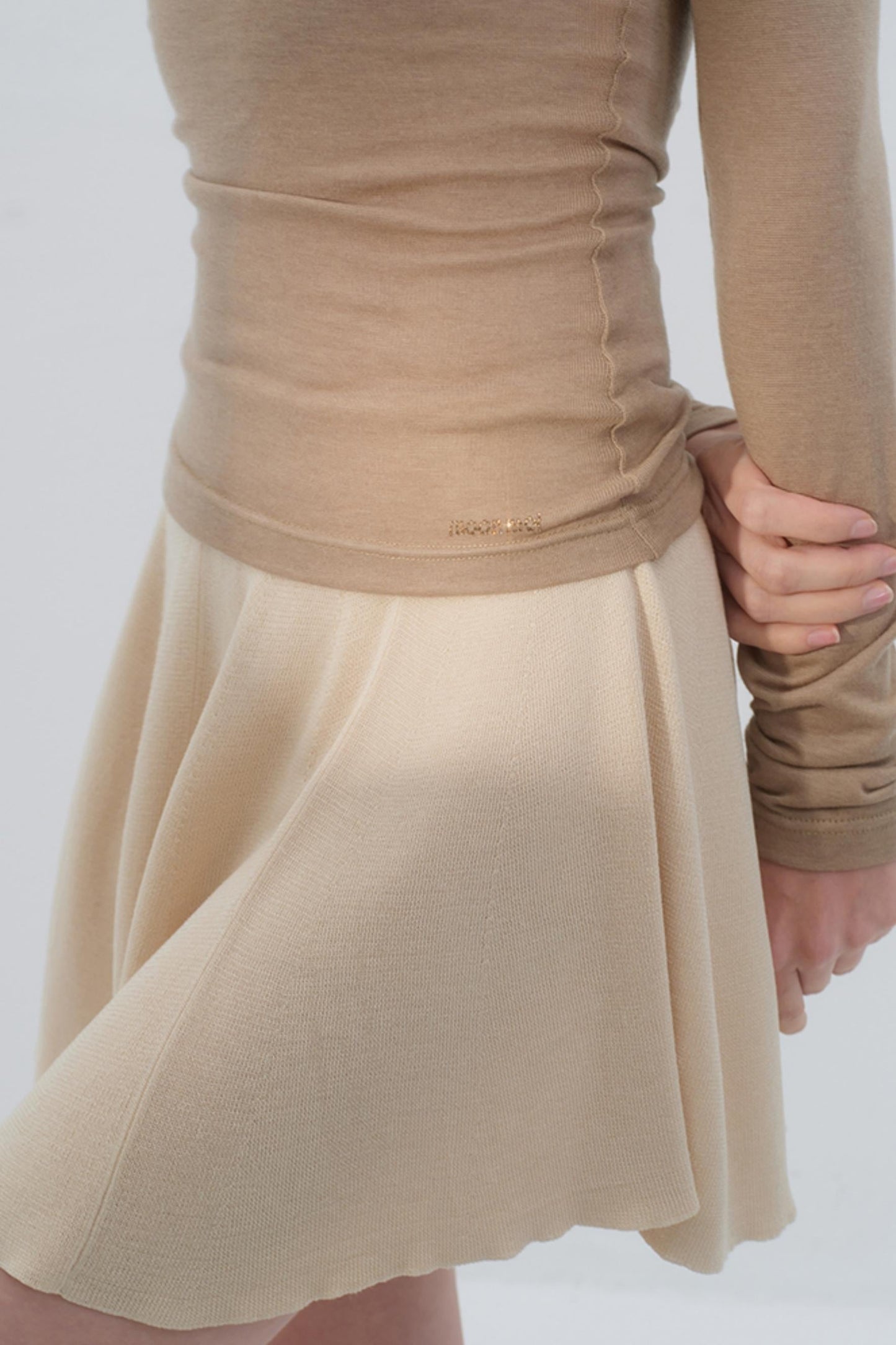 Korean Pleated Midi Skirt