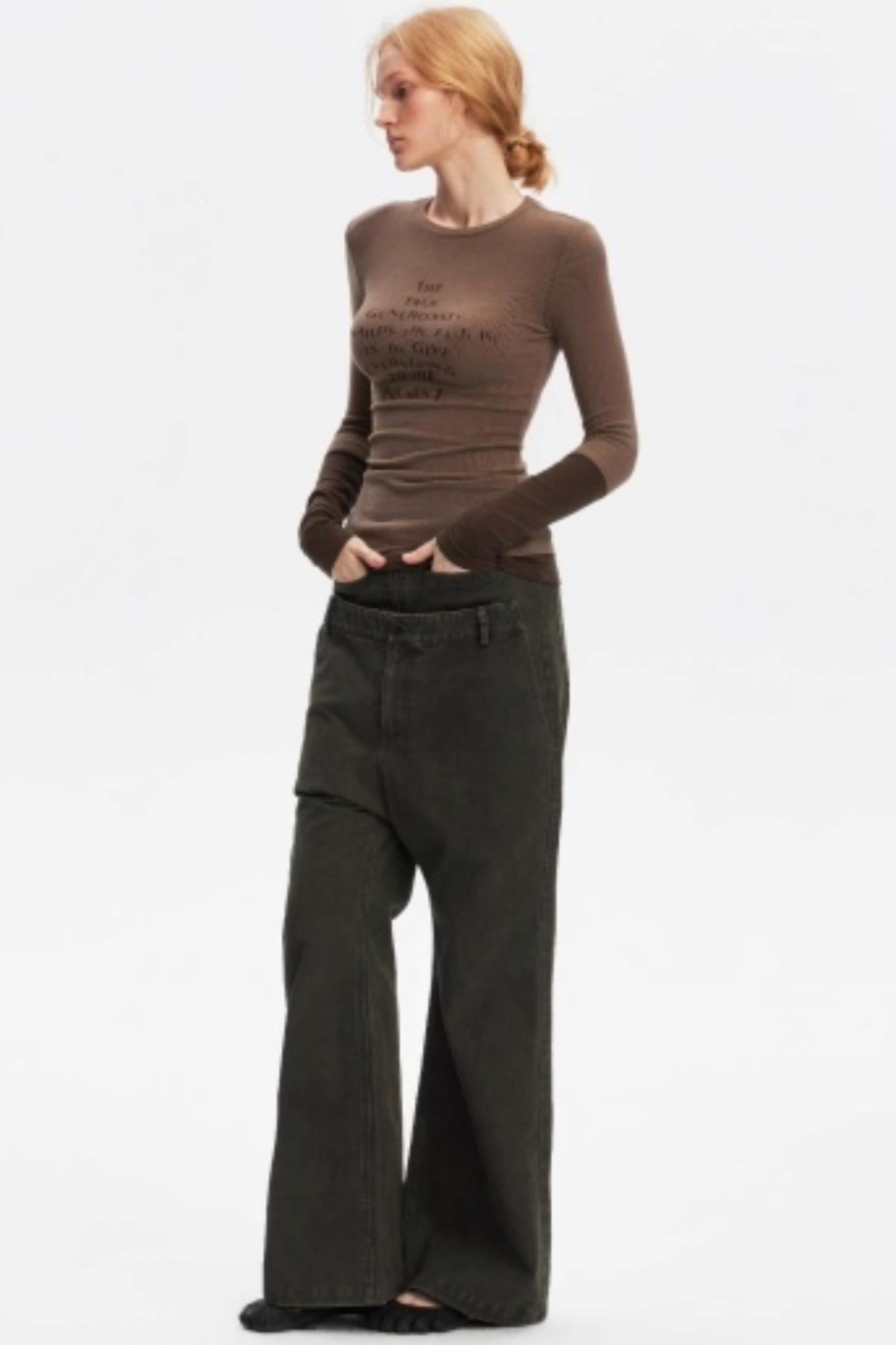 Layered Letter Print T-Shirt