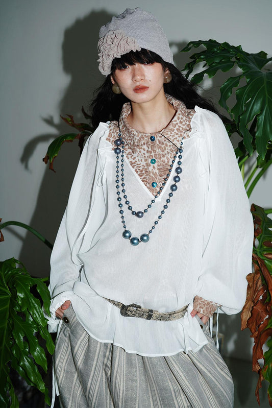 Sunscreen Lace-Up Shirt