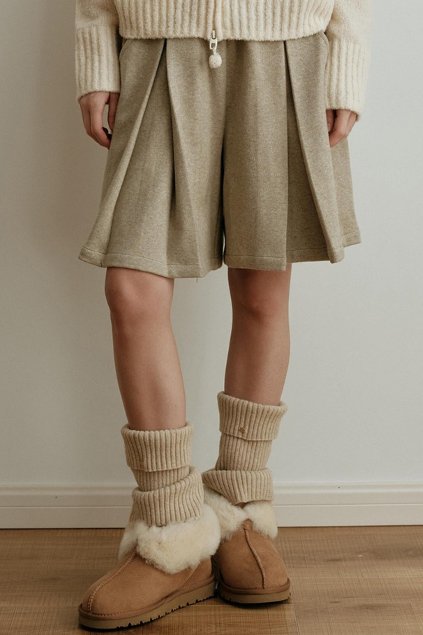 Gold Label Knitted Wool Blend Calf Socks