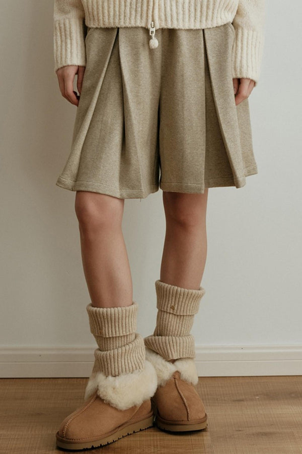 Gold Label Knitted Wool Blend Calf Socks