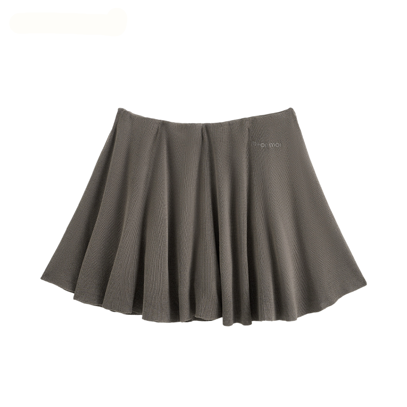 Korean Pleated Midi Skirt